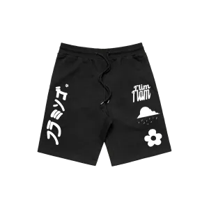 Flim Flam Black Sweat Shorts
