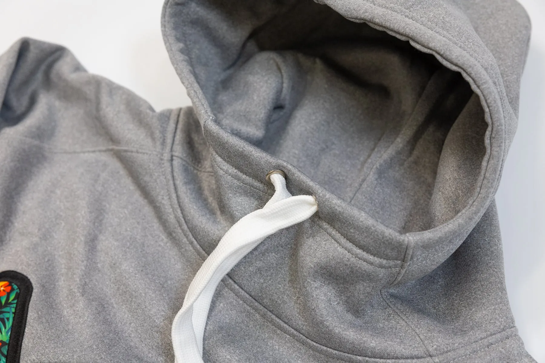 Floral Shaka Scuba Neck TT Fleece Hoodie - Heather