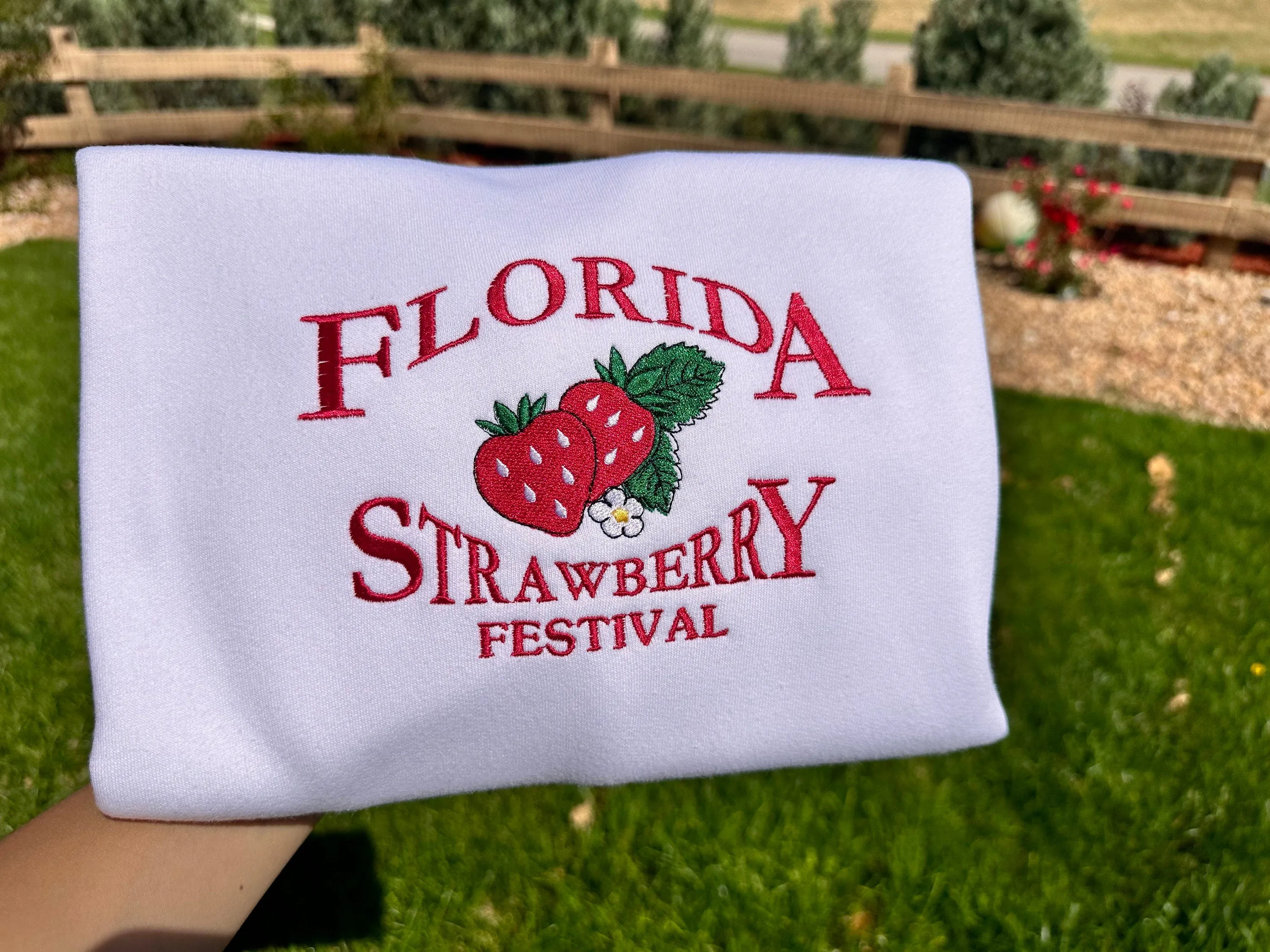Florida Strawberry Festival  Embroidered sweatshirts