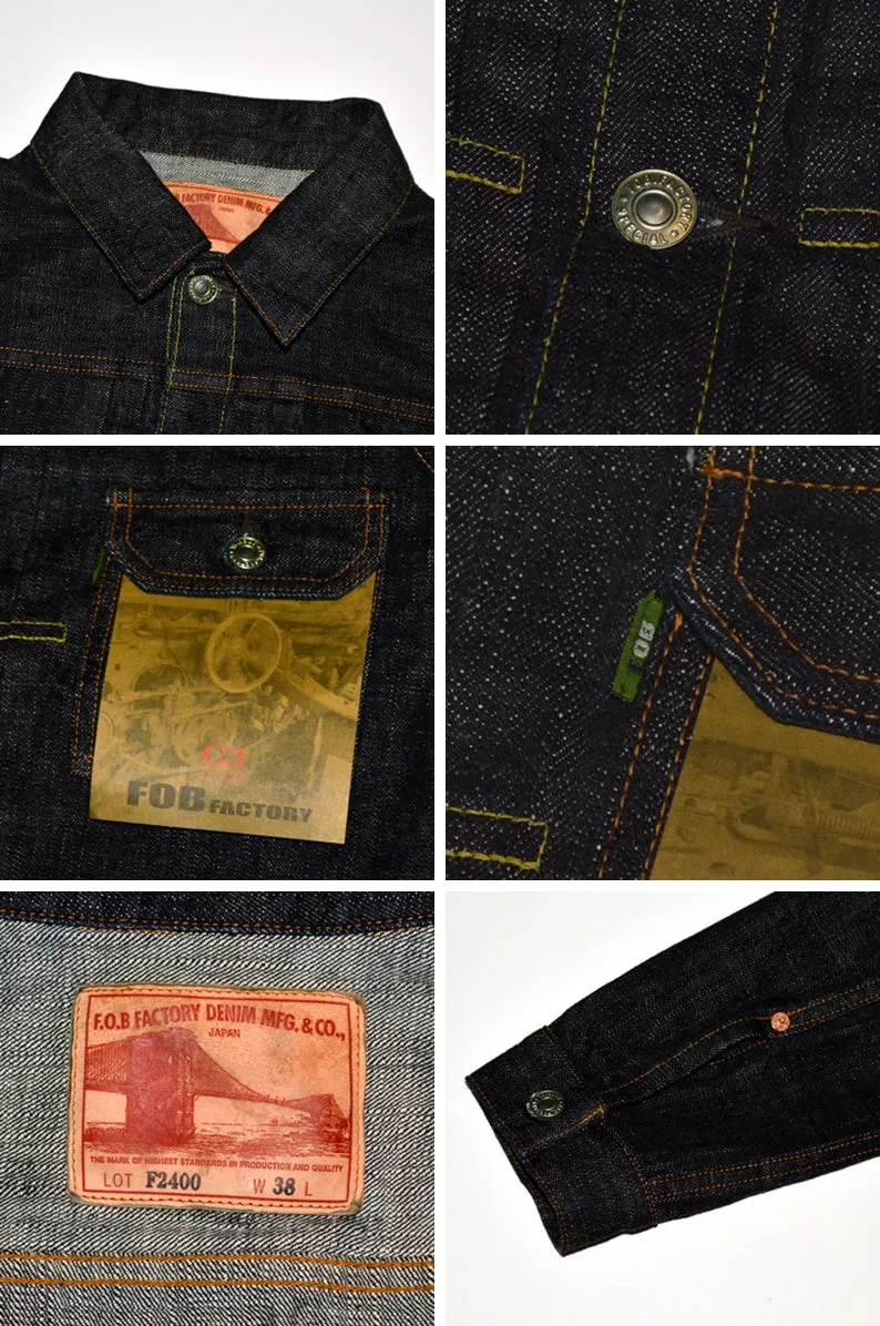 FOB FACTORY "F2400" 14oz G-3 DENIM 1st JK