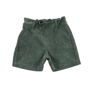 Forest Green Corduroy Boy Shorts