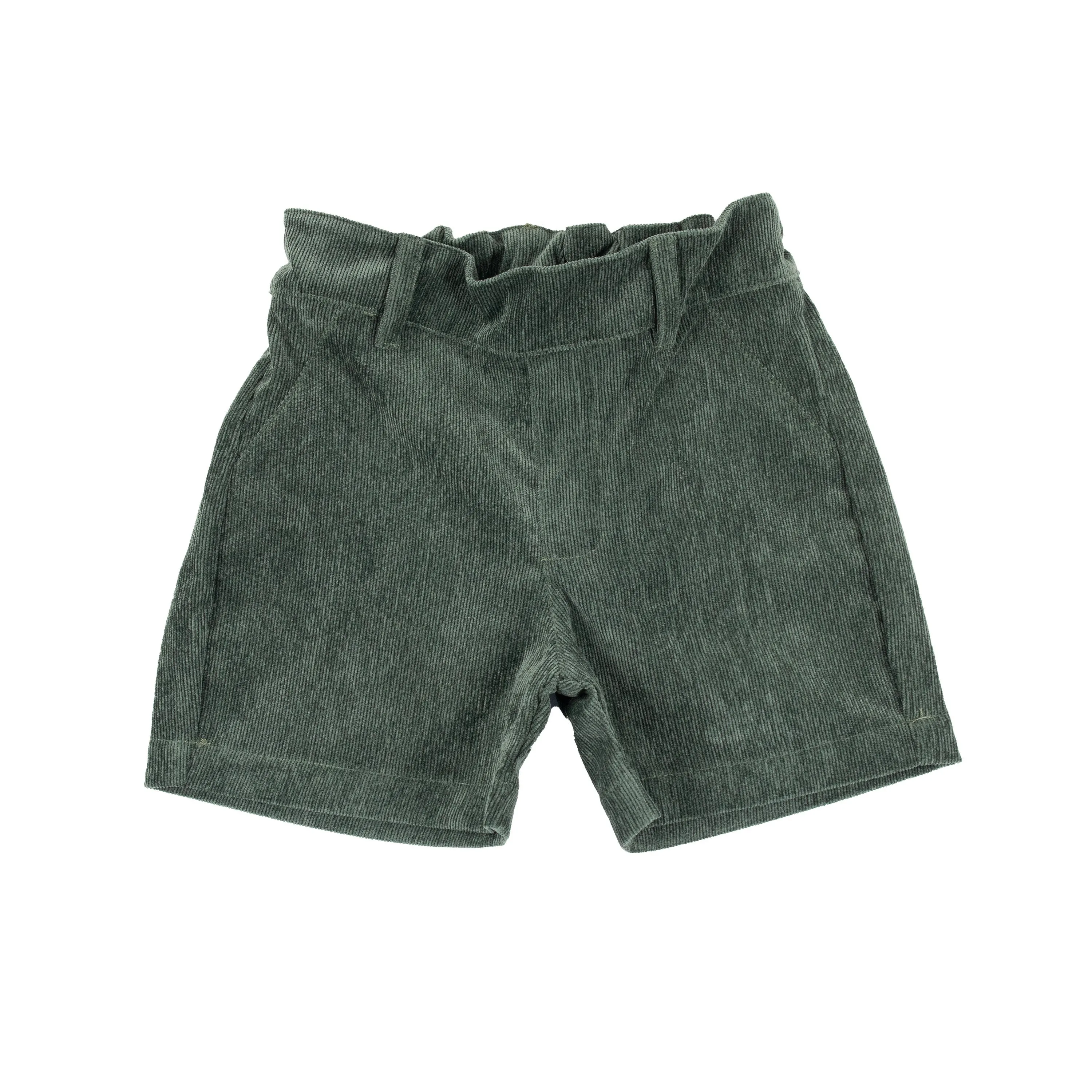 Forest Green Corduroy Boy Shorts