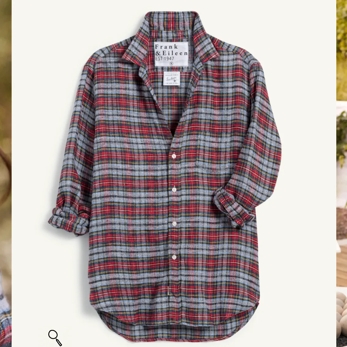 Frank & Eileen Eileen Relaxed Button Up Shirt Plaid Flannel Large