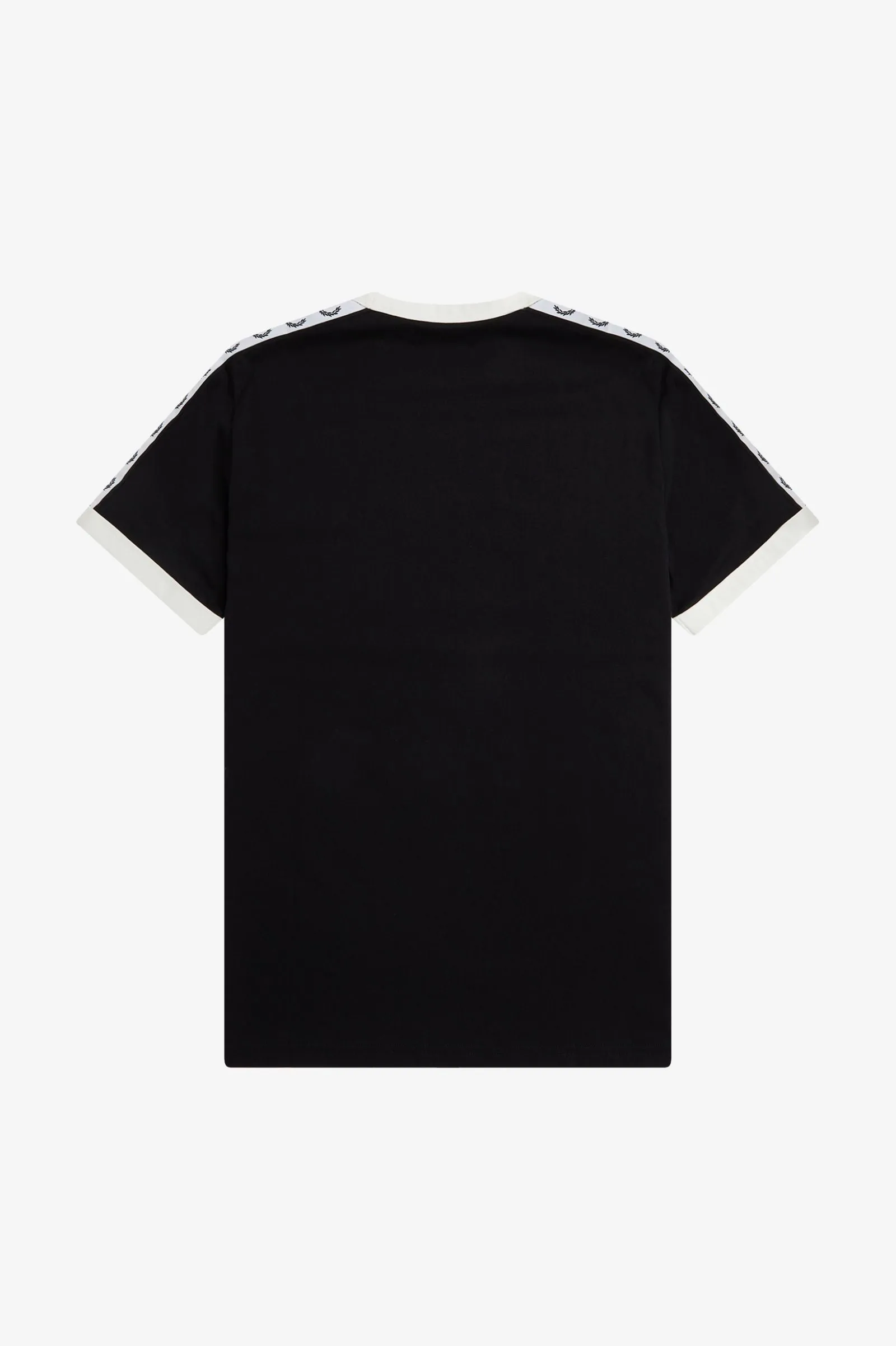 Fred Perry Taped Ringer T Shirt Black