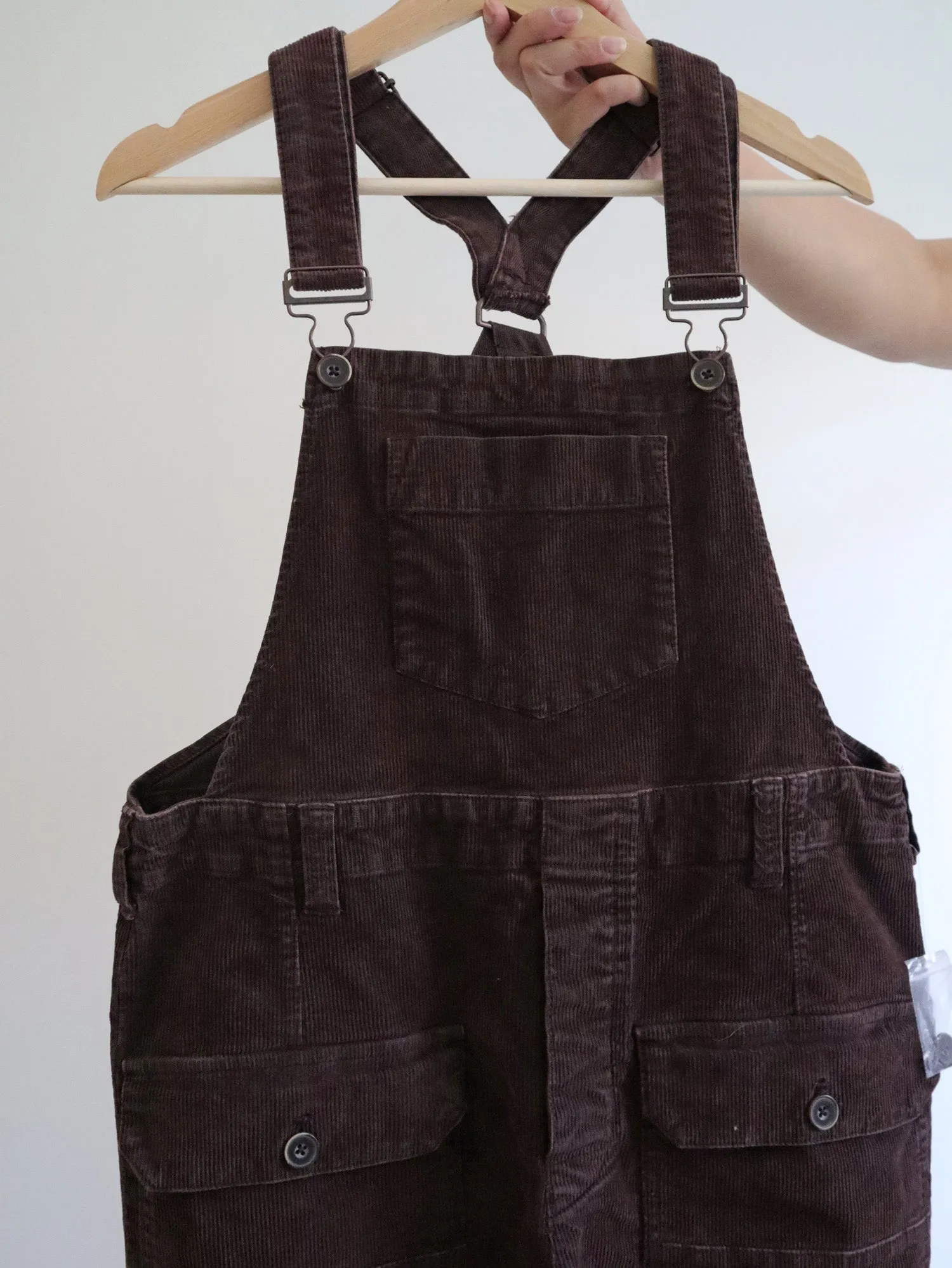 Free People Brown Corduroy Overalls (XS)