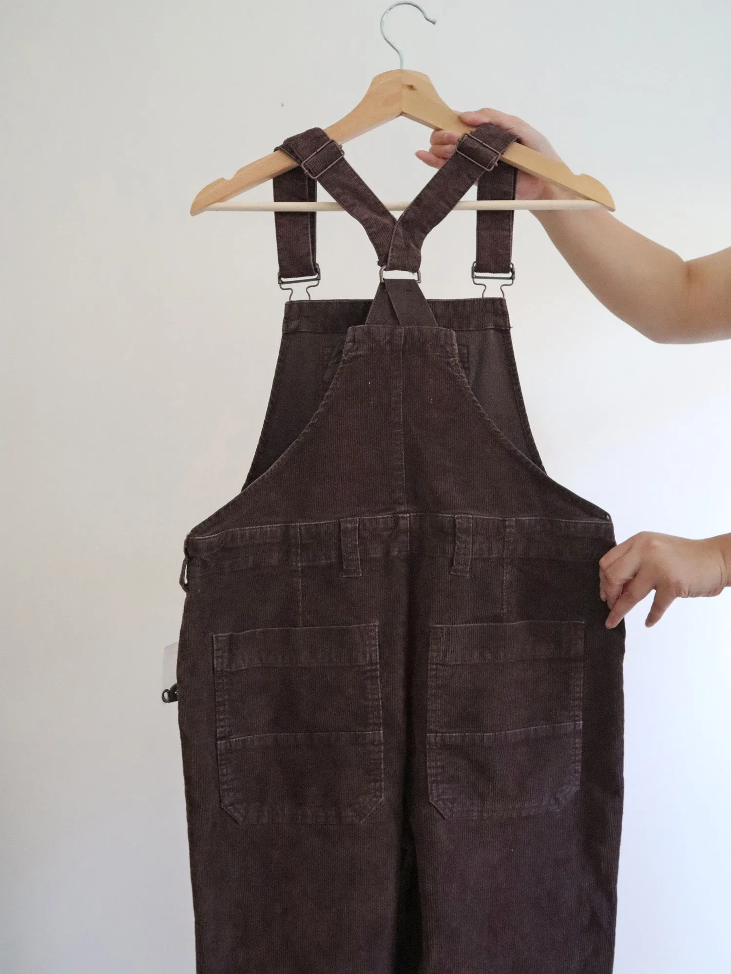 Free People Brown Corduroy Overalls (XS)