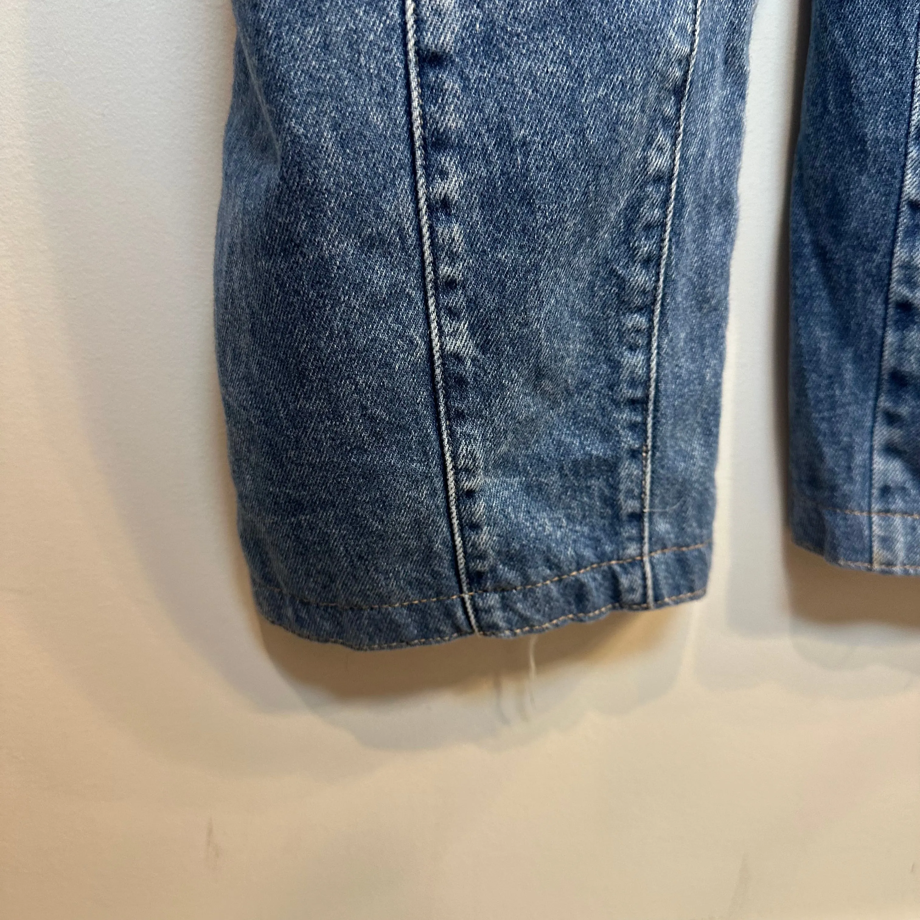 Free People We The Free High Roller Jumpsuit Denim Overalls Barrel Harem XS