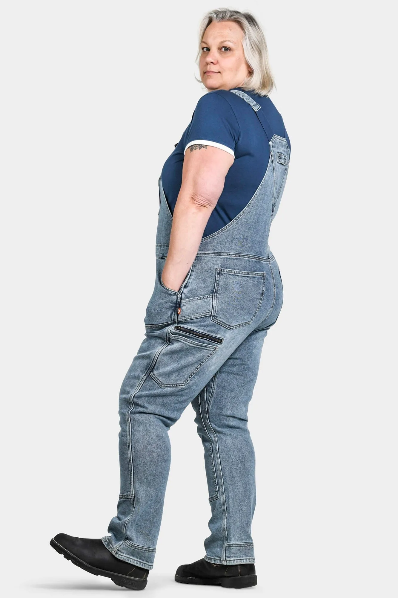 Freshley Overalls in Vintage Indigo Denim