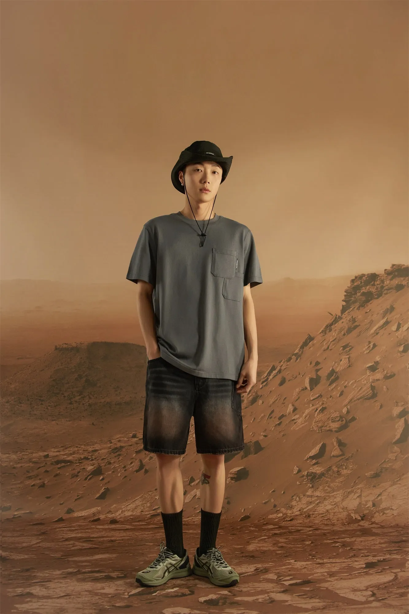Front Pocket Oversized T-Shirt