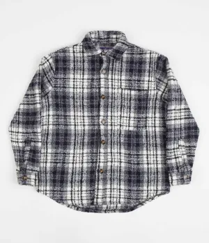 Fucking Awesome Heavy Flannel Overshirt - Navy / White