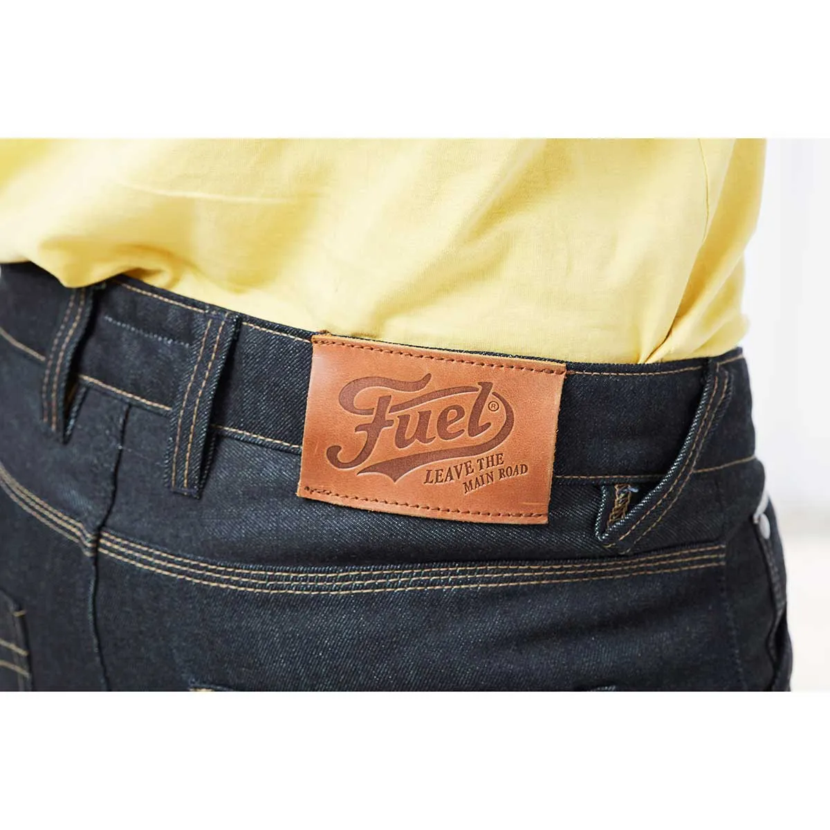 FUEL GREASY SELVEDGE MOTORCYCLE RIDING JEANS
