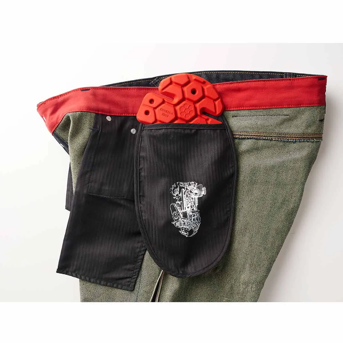FUEL GREASY SELVEDGE MOTORCYCLE RIDING JEANS