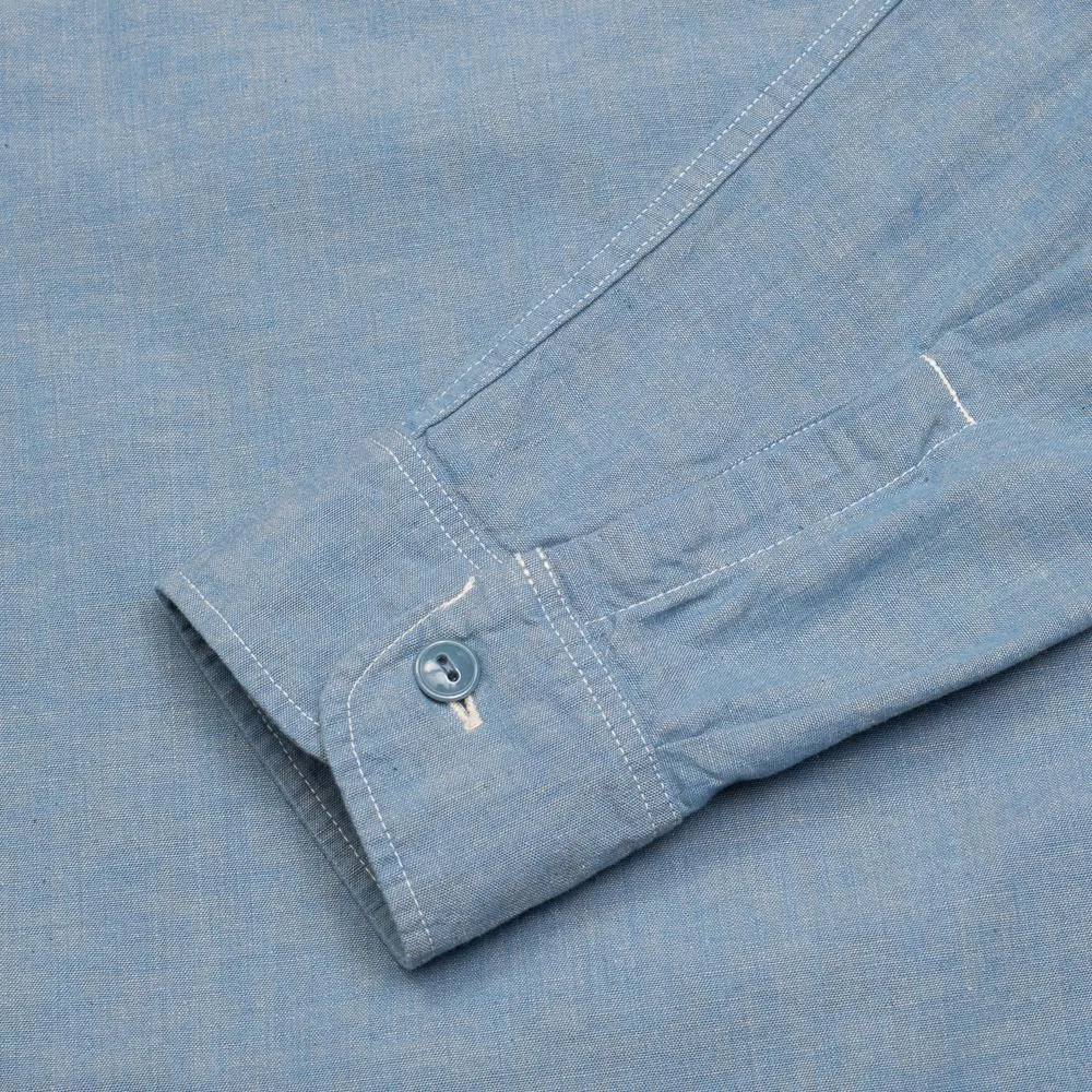 Full Count Chambray Shirt Blue
