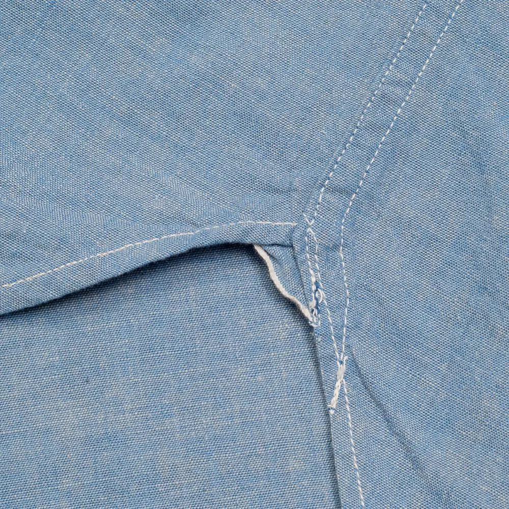 Full Count Chambray Shirt Blue