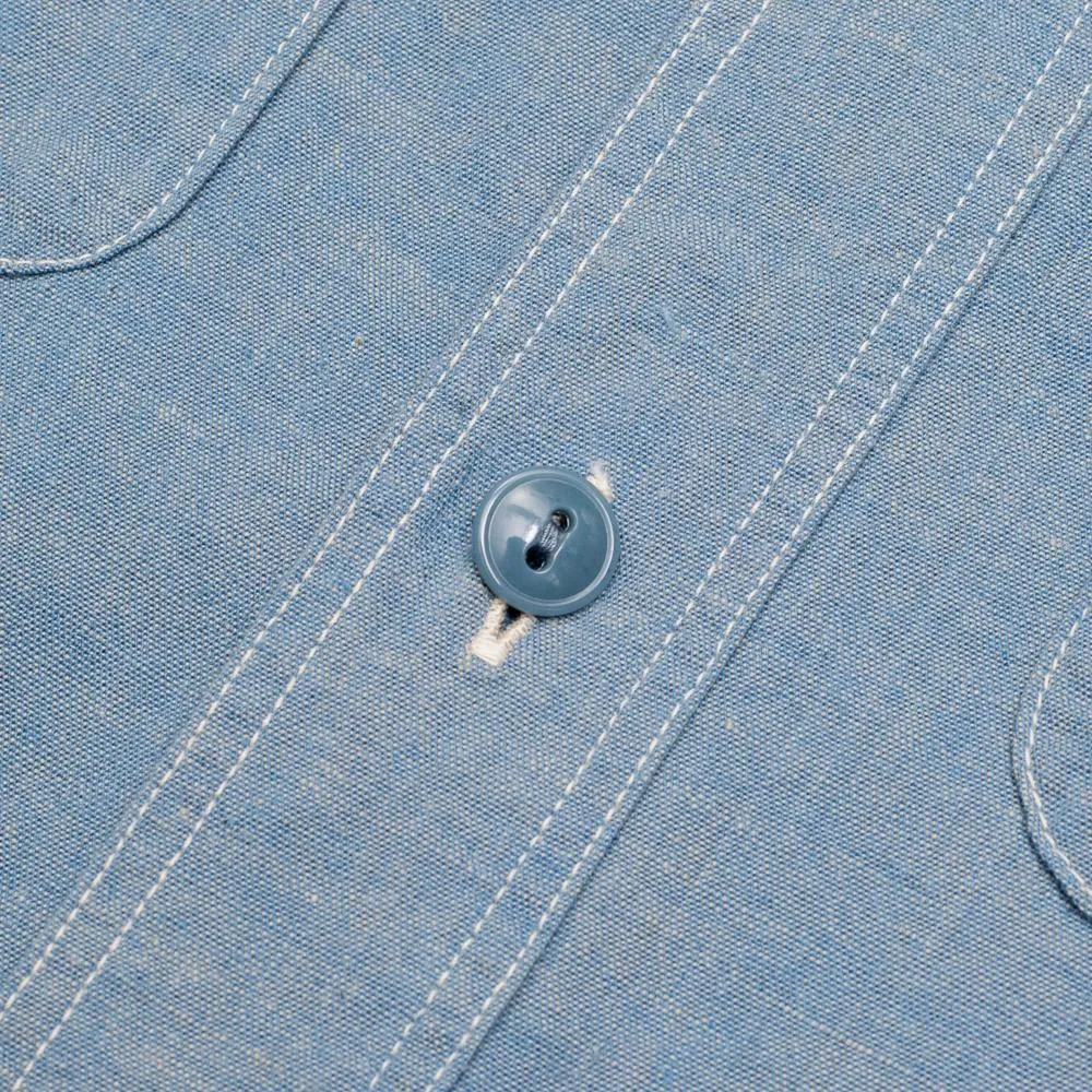 Full Count Chambray Shirt Blue
