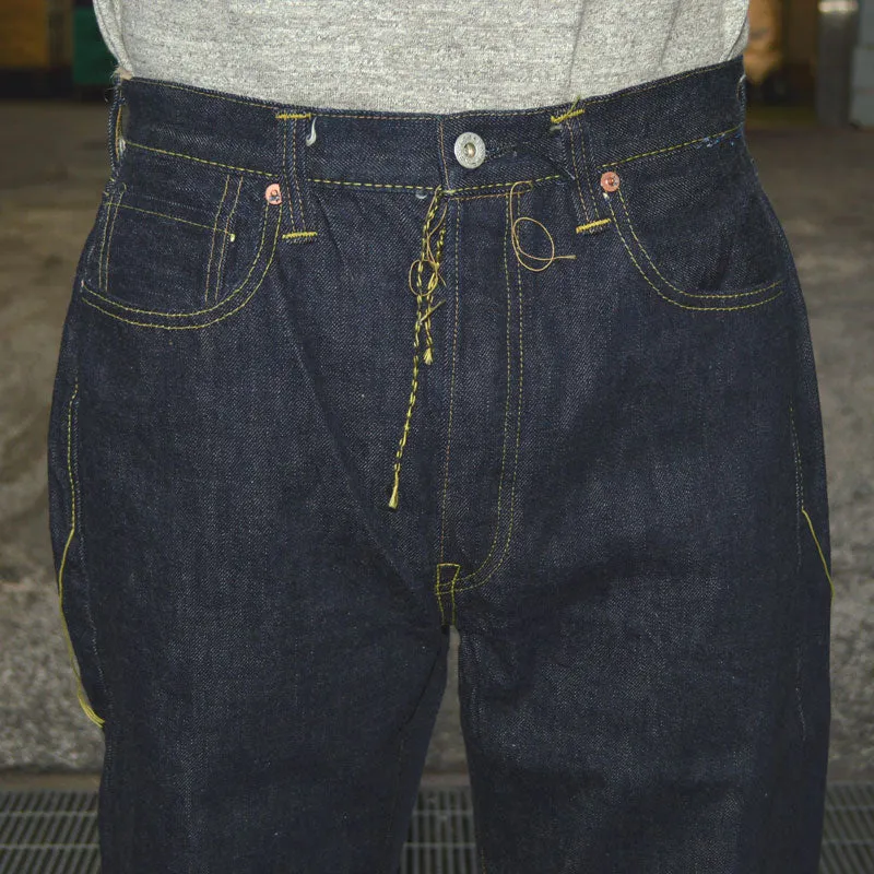 FULL COUNT "S0105W-24" WW2 Model Brown Cotton Denim Pants