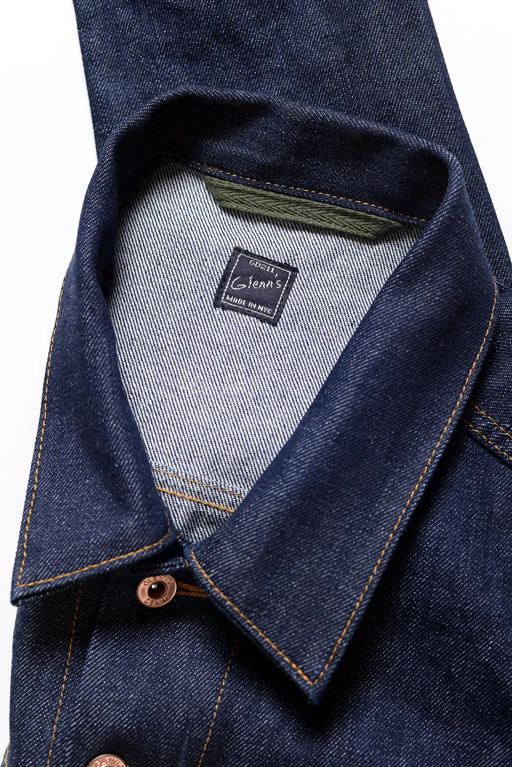 GD211 SLIM TRUCKER JACKET | Raw 14 Oz Denim - Vivid Indigo