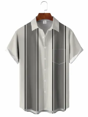 Geometric Classic Bowling Shirt