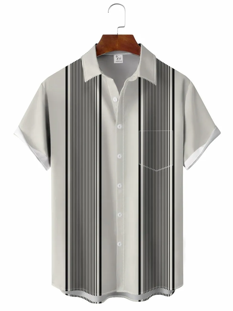 Geometric Classic Bowling Shirt