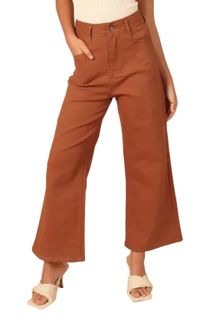 Georgette High Waist Bootcut Pants