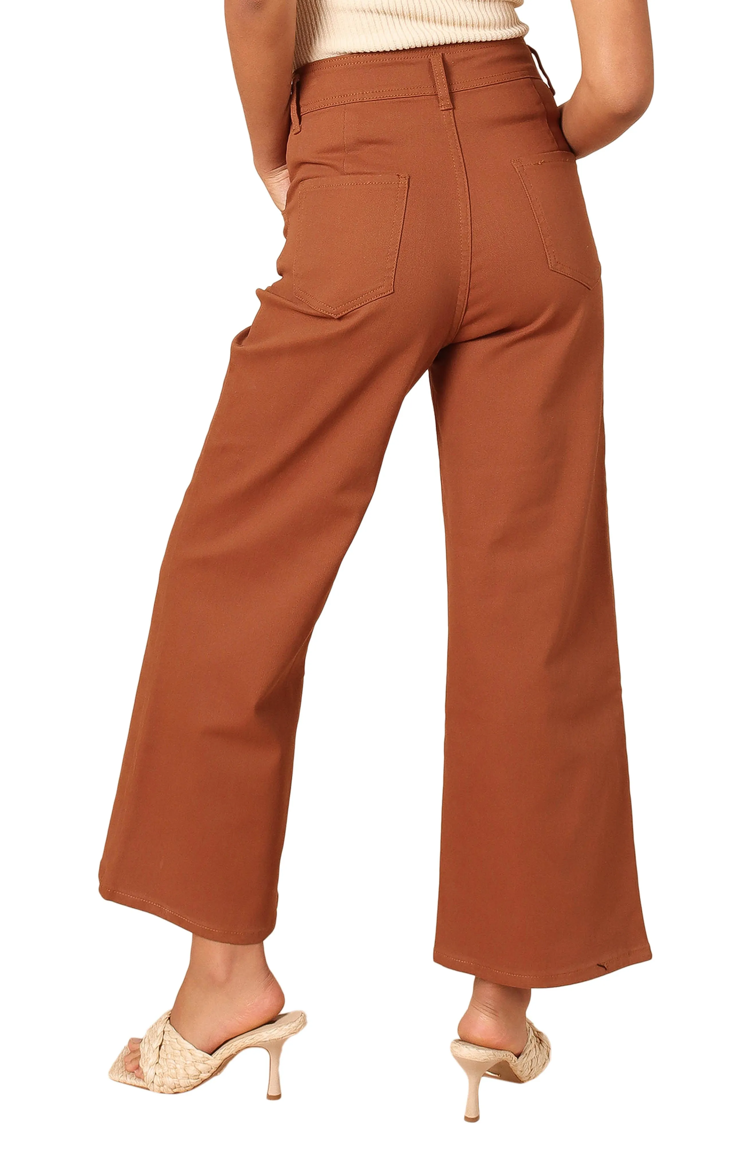 Georgette High Waist Bootcut Pants