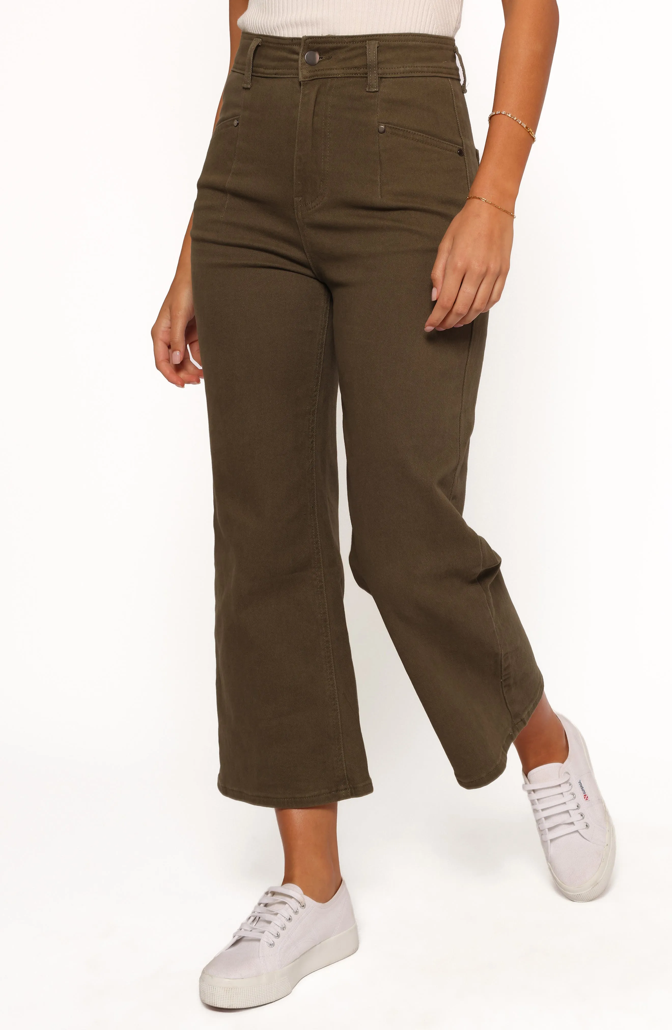 Georgette High Waist Bootcut Pants