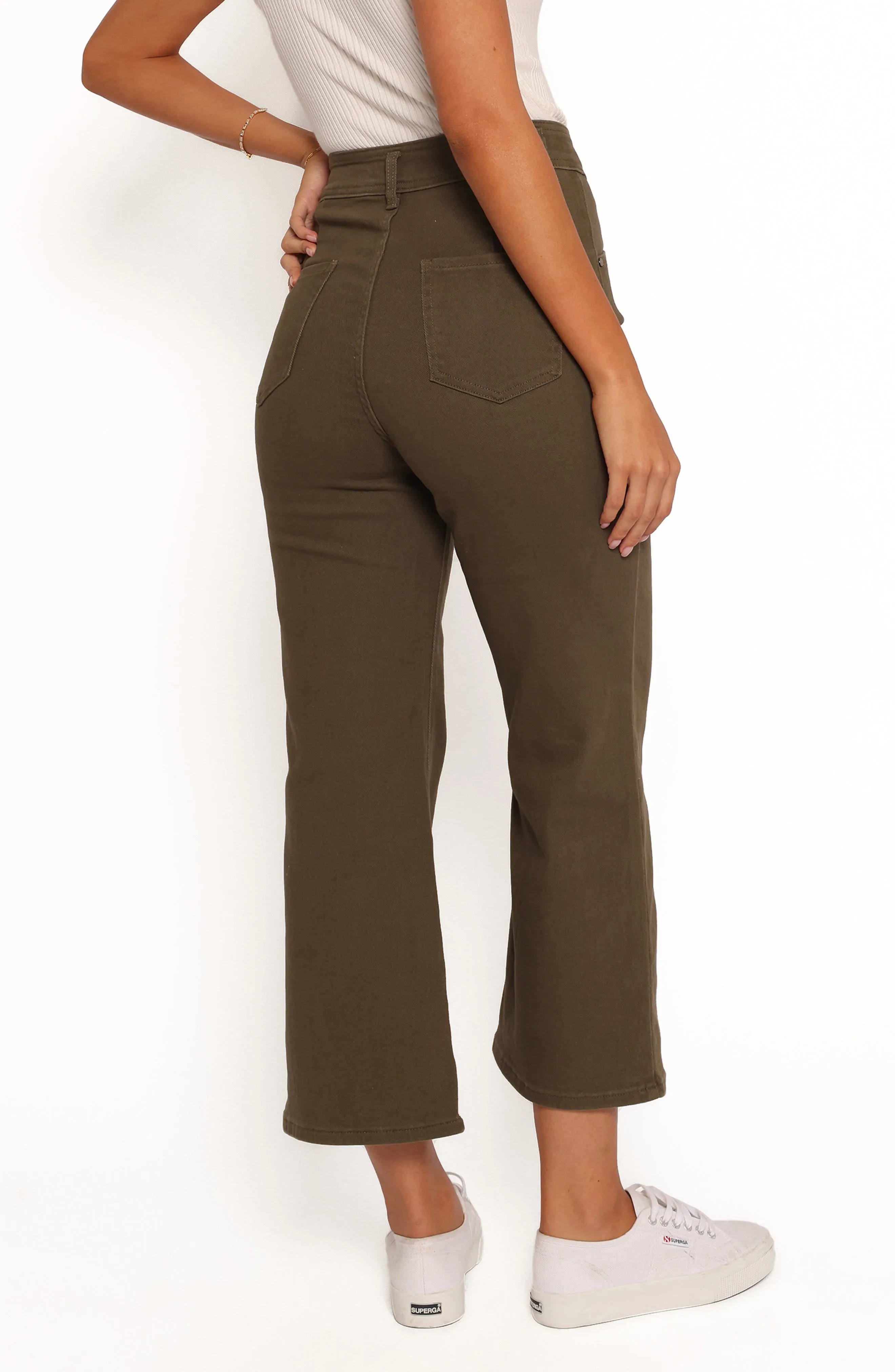 Georgette High Waist Bootcut Pants