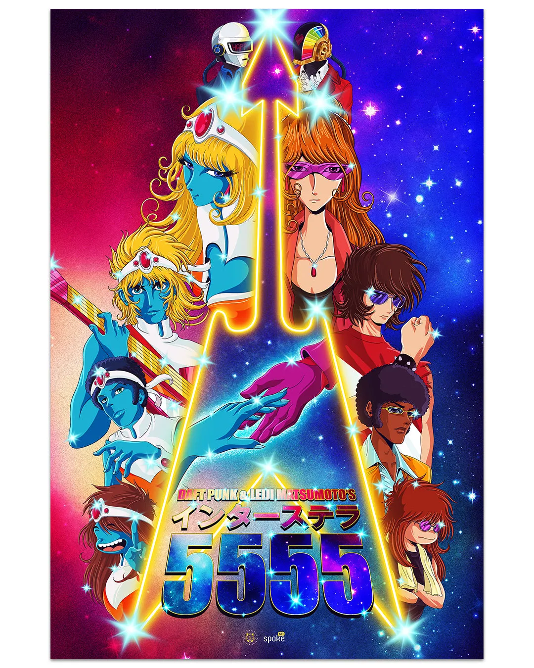 Germain Barthelemy - "Daft Punk & Leiji Matsumoto's Interstella 5555 " prints