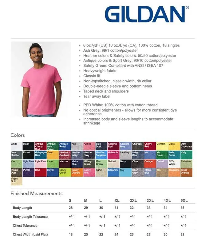 Gildan Heavyweight Ultra Cotton T-Shirt
