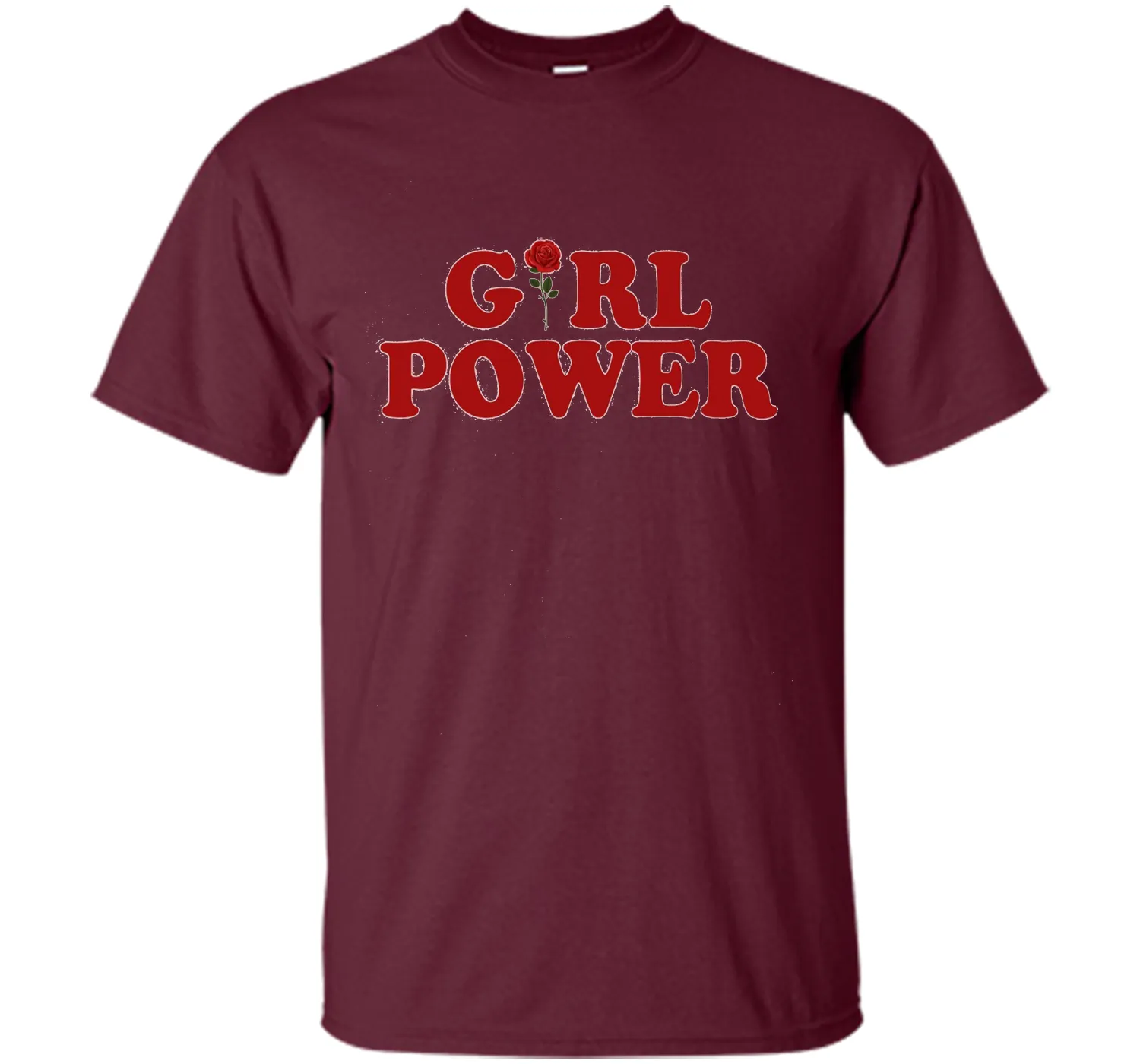 Girl Power T-Shirt Girl Power Rose T-Shirt Women shirt