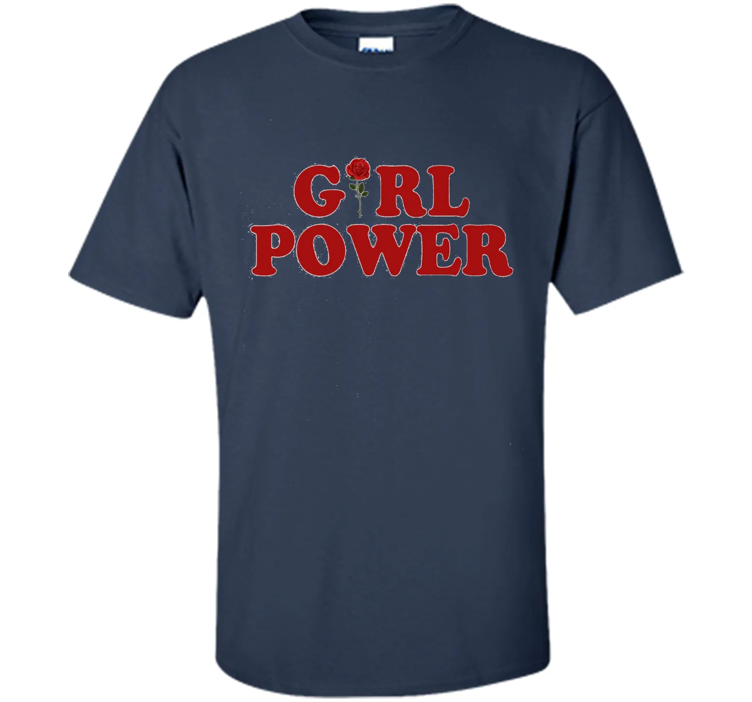 Girl Power T-Shirt Girl Power Rose T-Shirt Women shirt