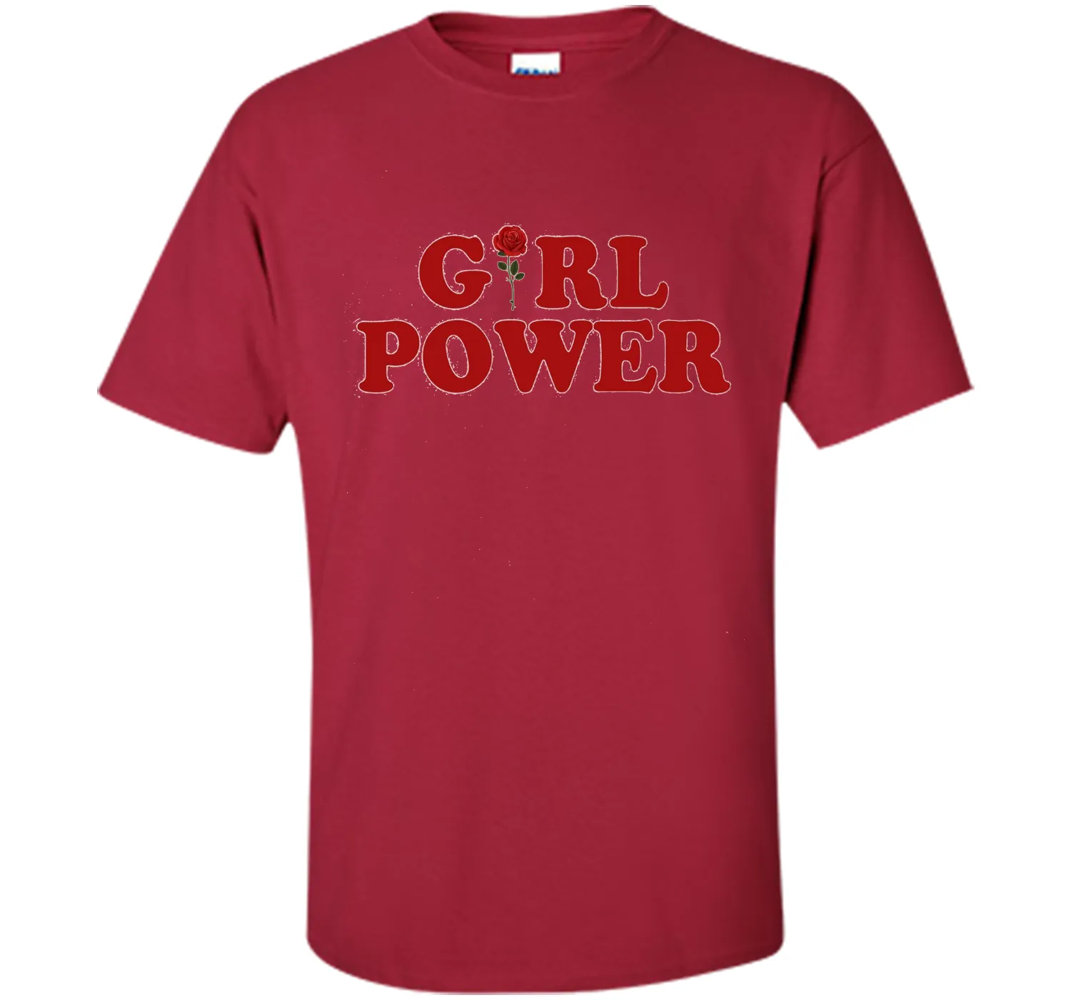 Girl Power T-Shirt Girl Power Rose T-Shirt Women shirt