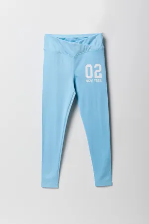 Girls Active City Graphic Surplice Legging