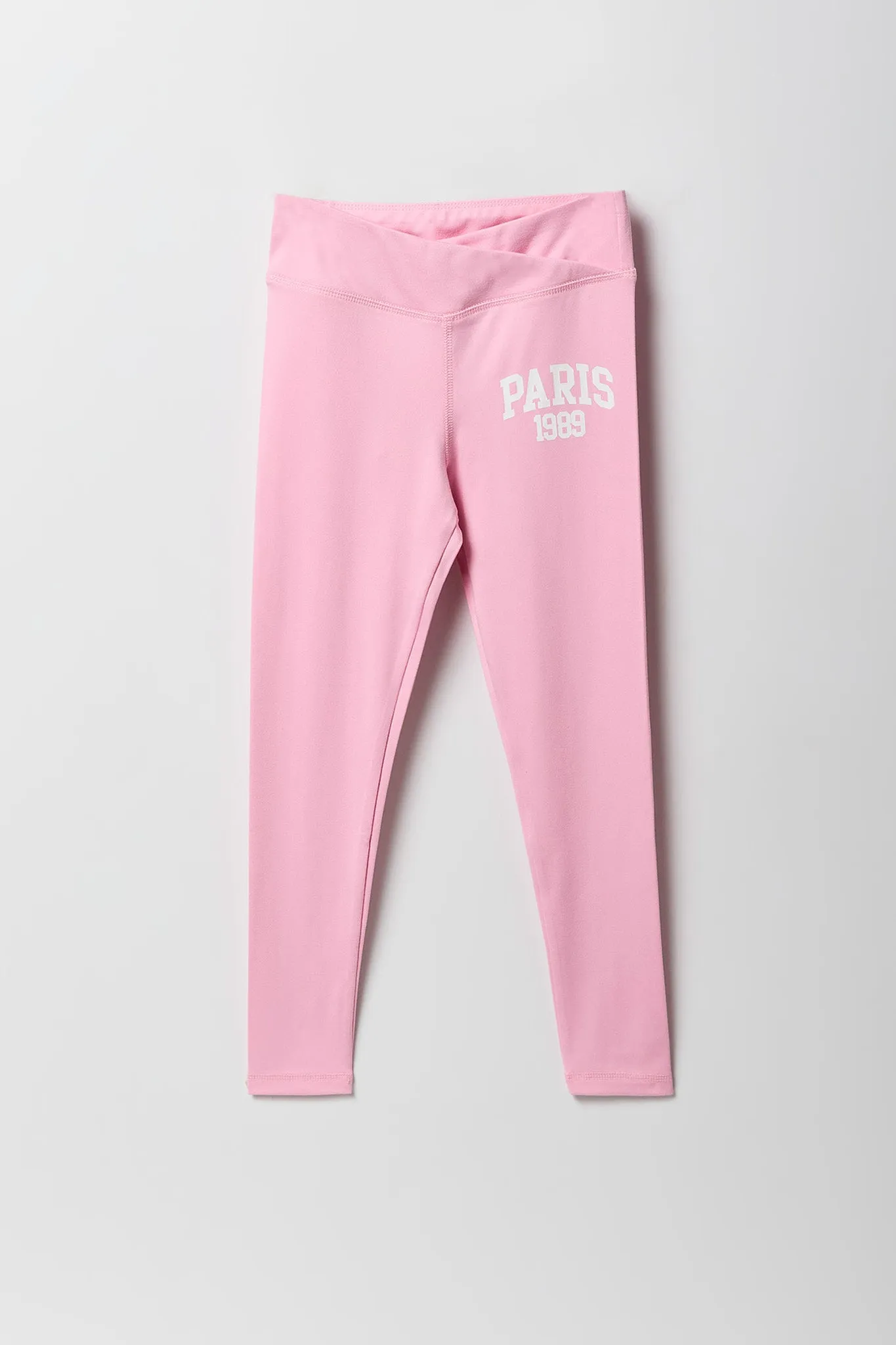 Girls Active City Graphic Surplice Legging