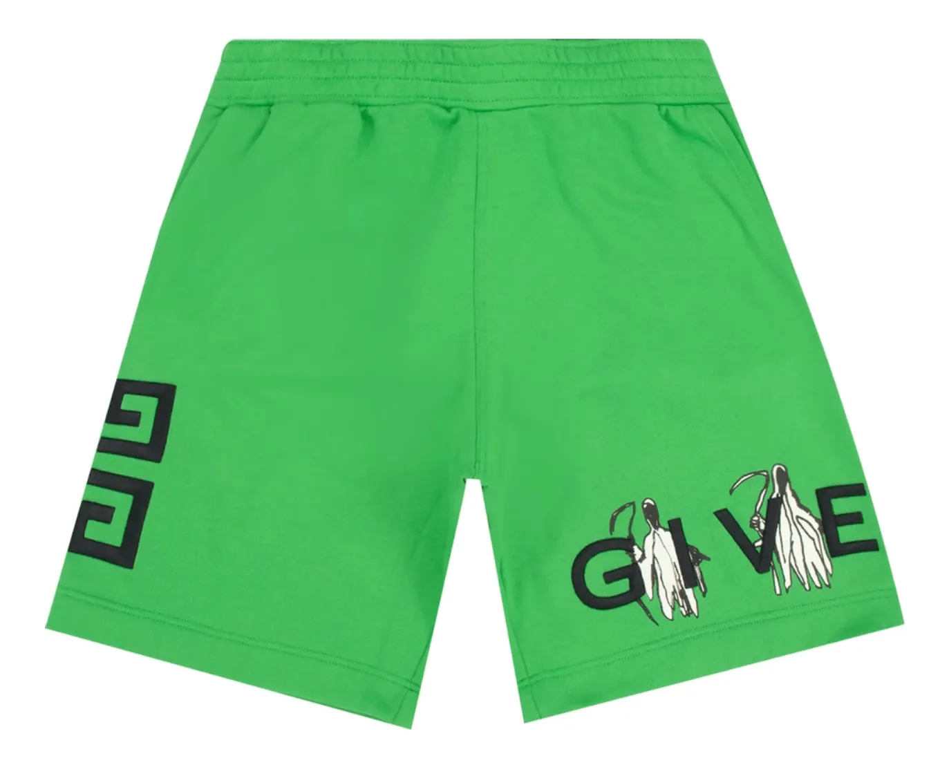 Givenchy x Josh Smith Embroidery Sweat Shorts Apple Green