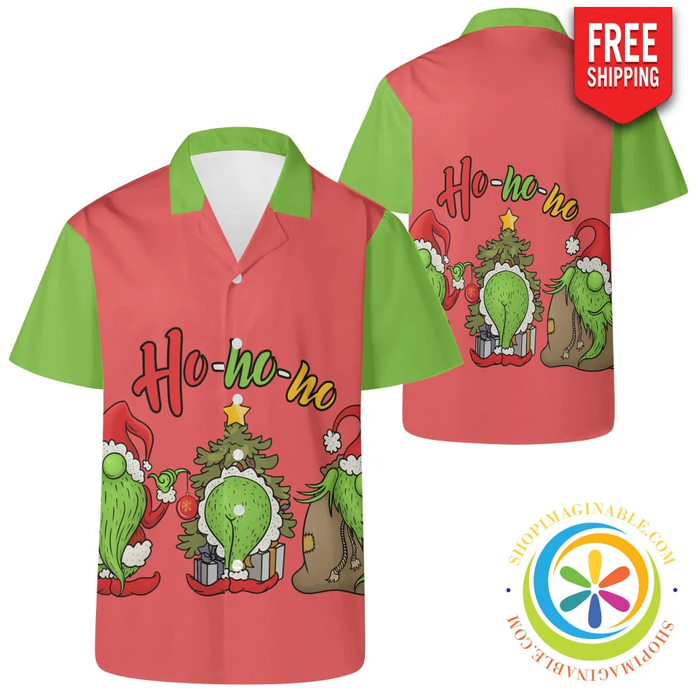 Gnomes Ho Ho Ho Party Hawaiian Casual Shirt