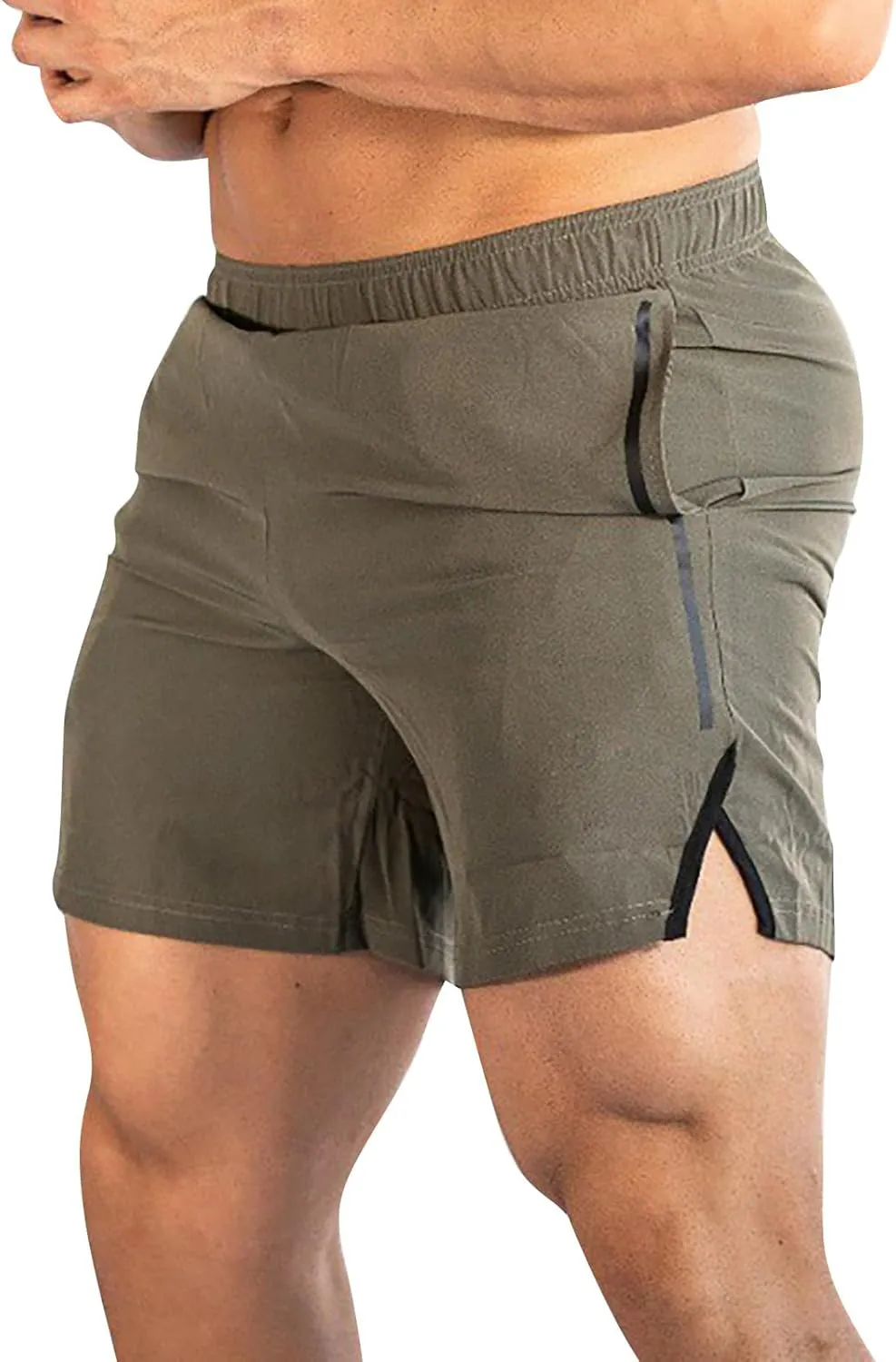 GOKKILRW Mens Shorts Casual Summer Shorts Elastic Waist Relaxed Fit Hiking Shorts Lightweight Outdoor Golf Shorts Loungewear