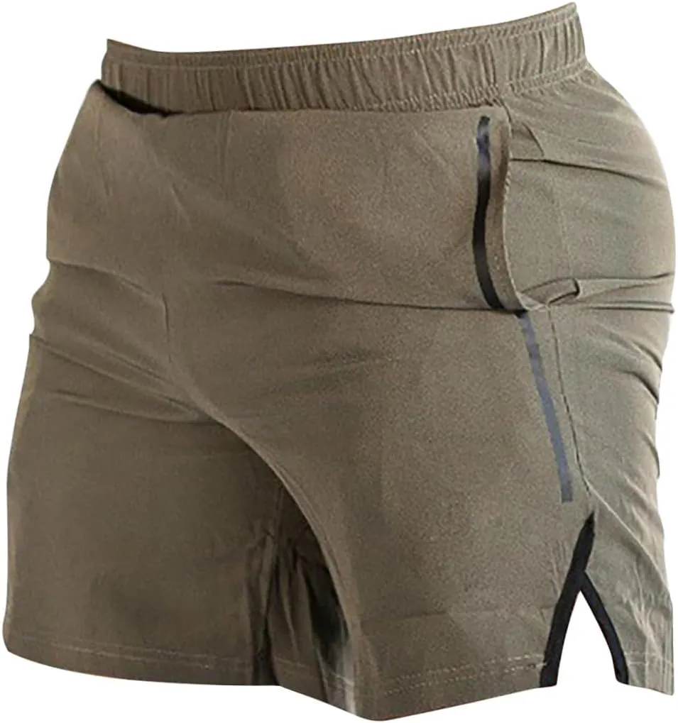 GOKKILRW Mens Shorts Casual Summer Shorts Elastic Waist Relaxed Fit Hiking Shorts Lightweight Outdoor Golf Shorts Loungewear