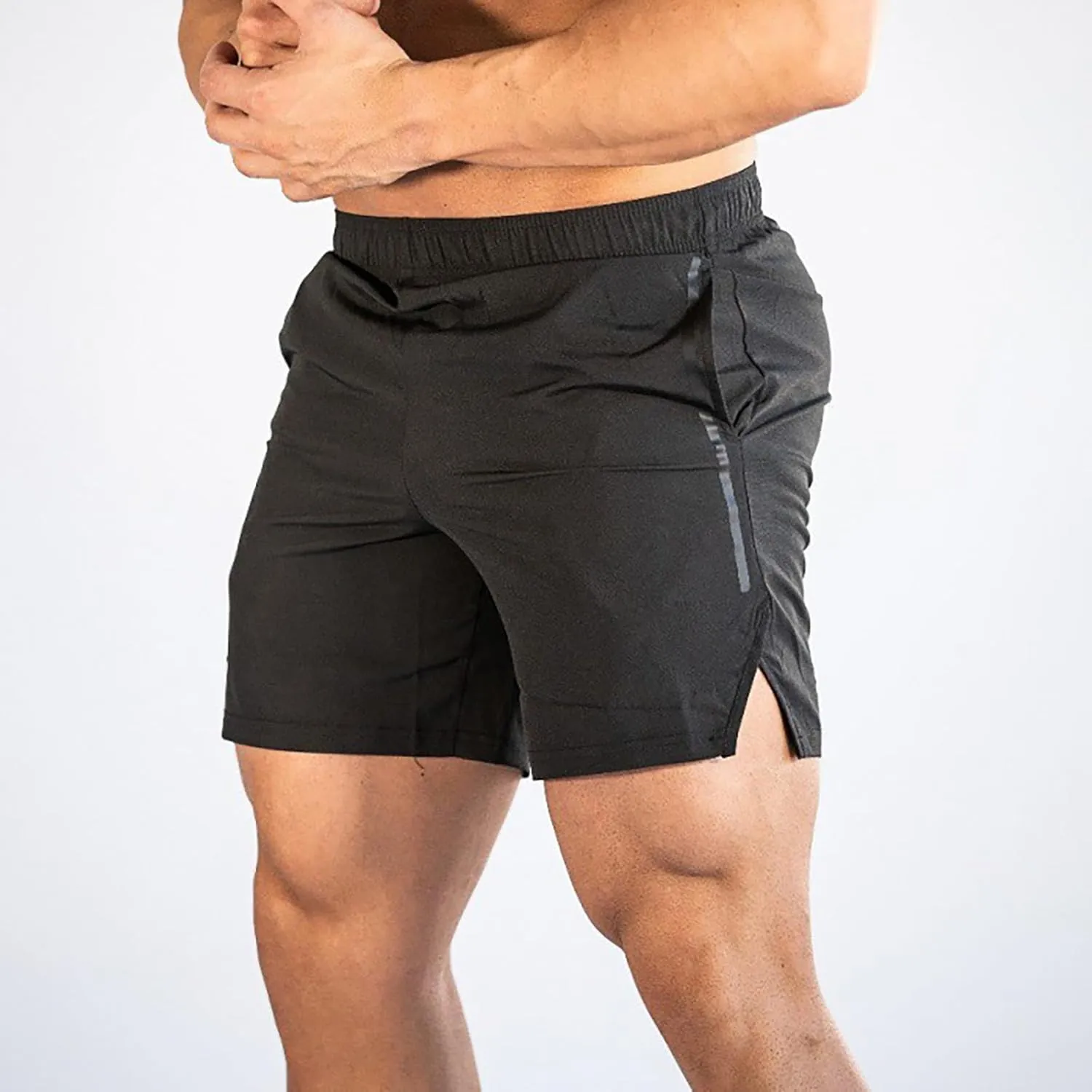 GOKKILRW Mens Shorts Casual Summer Shorts Elastic Waist Relaxed Fit Hiking Shorts Lightweight Outdoor Golf Shorts Loungewear