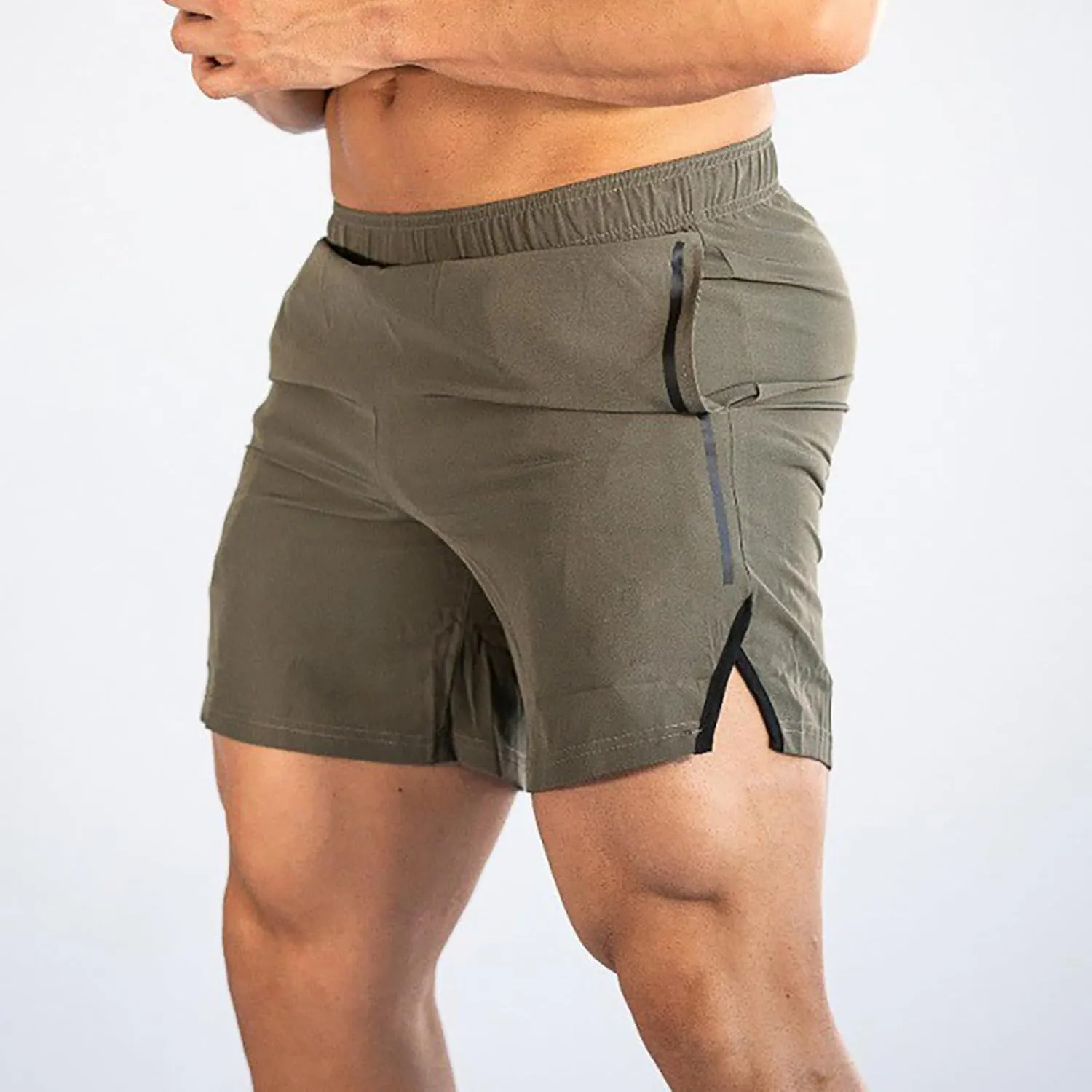 GOKKILRW Mens Shorts Casual Summer Shorts Elastic Waist Relaxed Fit Hiking Shorts Lightweight Outdoor Golf Shorts Loungewear