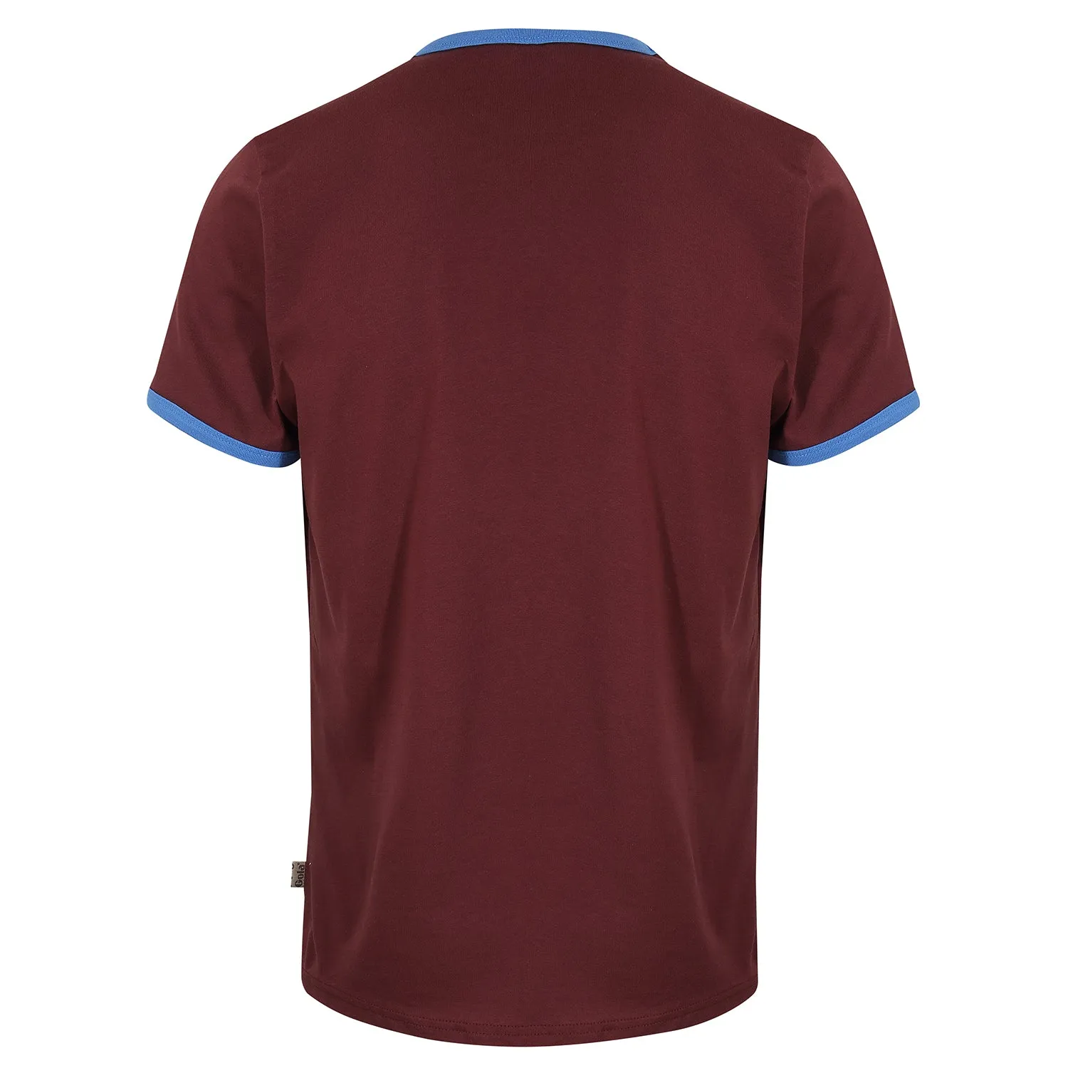 Gola Mens Maroon/Sky Retro Ringer T Shirt