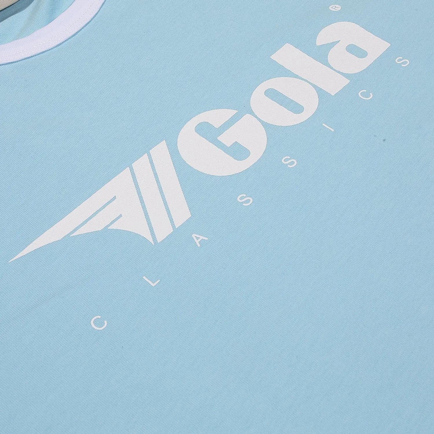 Gola Mens Sky Blue/White Retro Ringer T Shirt