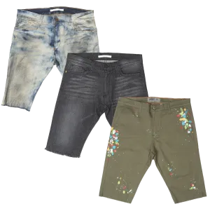 GOLDEN DENIM ASSORTED DENIM SHORTS - GDSHT07