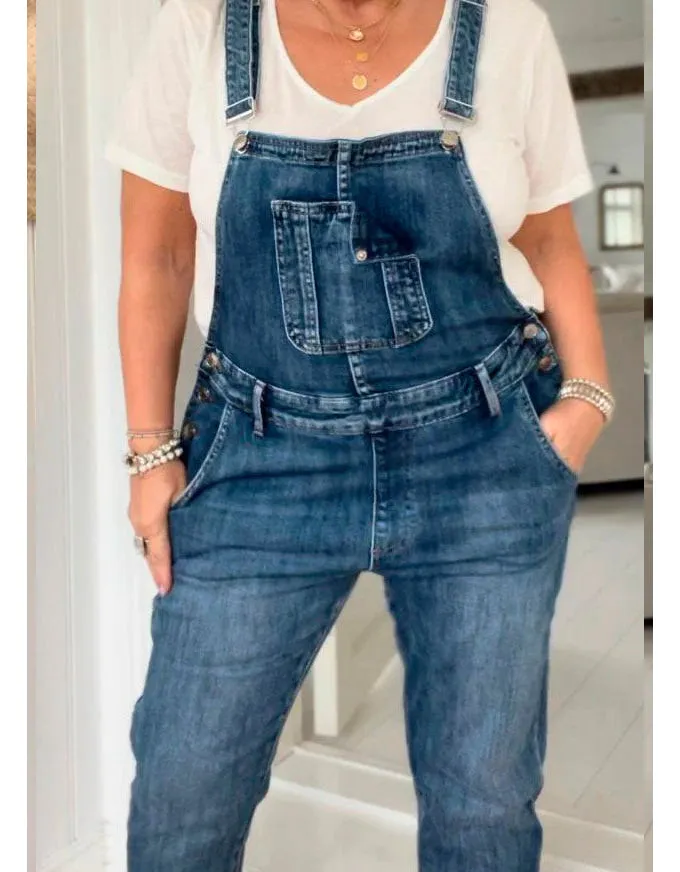 Good Vibes Denim Jumpsuit