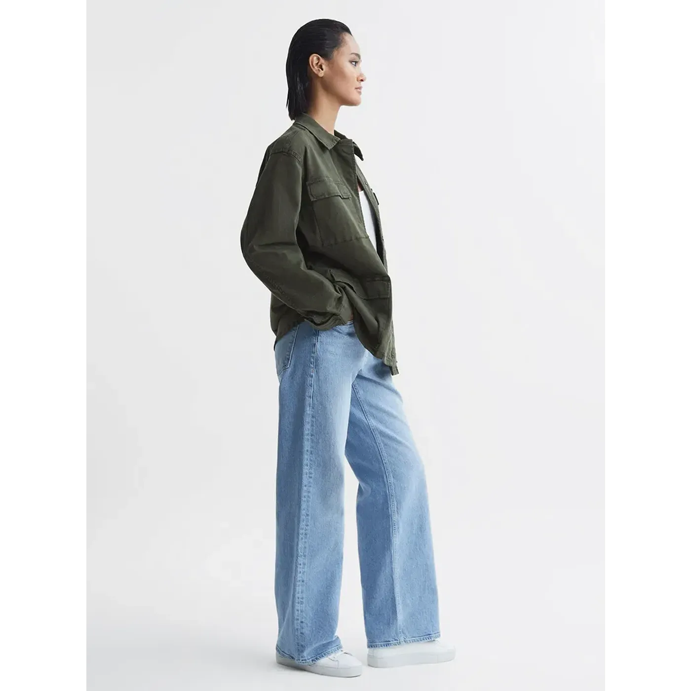 Green Cotton Utility Jacket