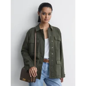 Green Cotton Utility Jacket