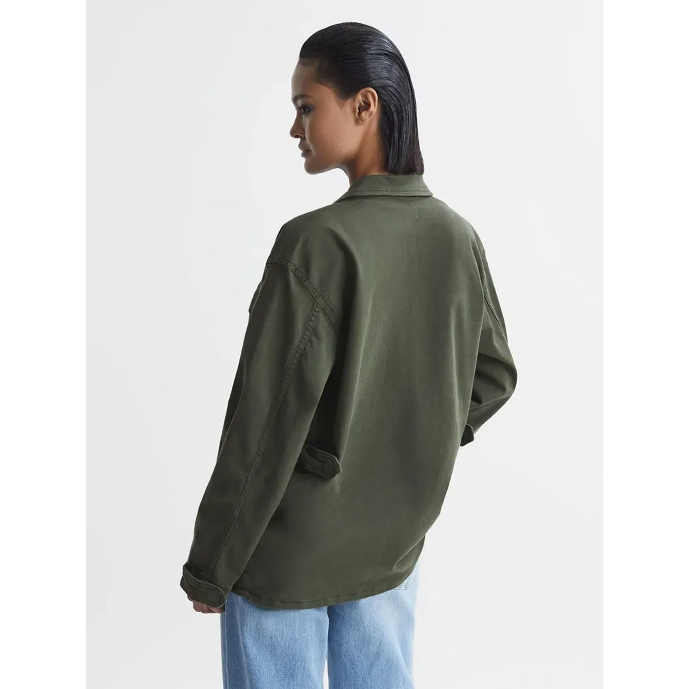 Green Cotton Utility Jacket