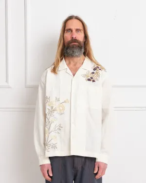 Greetings Shirt LS - Ecru Wildflower
