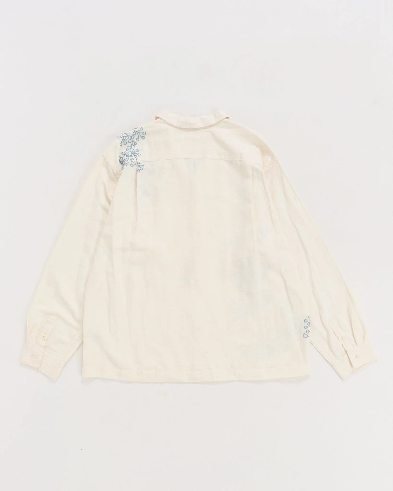 Greetings Shirt LS - Ecru Wildflower