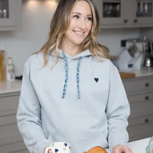 Grey Liberty Drawstring Hoodie - Limited Edition